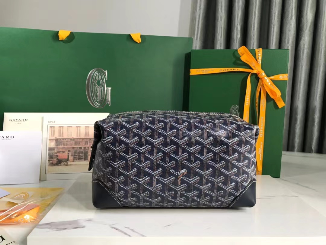 Goyard Boeing 25 Toilet Bag Dark Blue