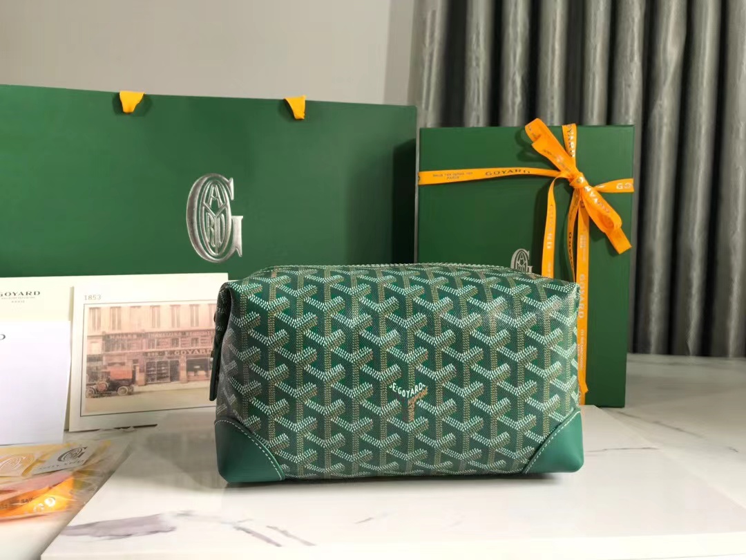Goyard Boeing 25 Toilet Bag Green