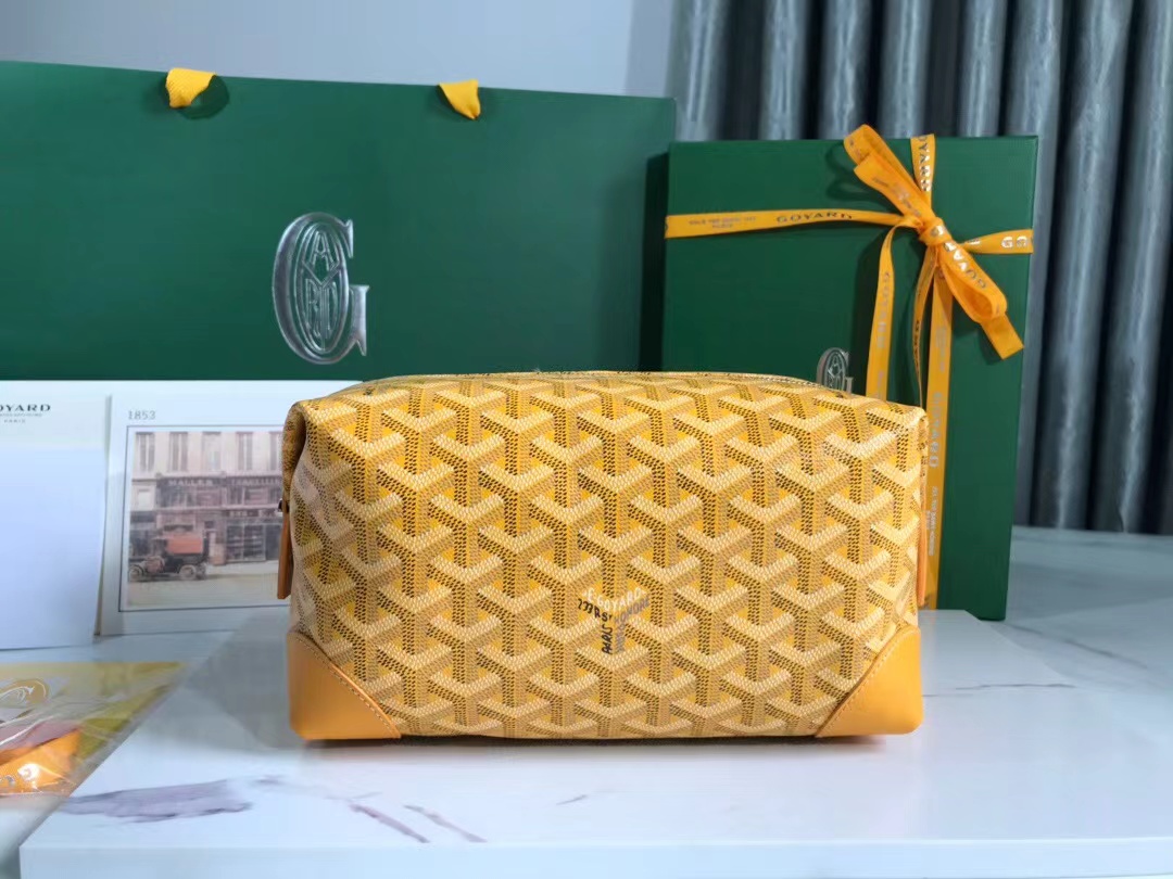 Goyard Boeing 25 Toilet Bag Yellow