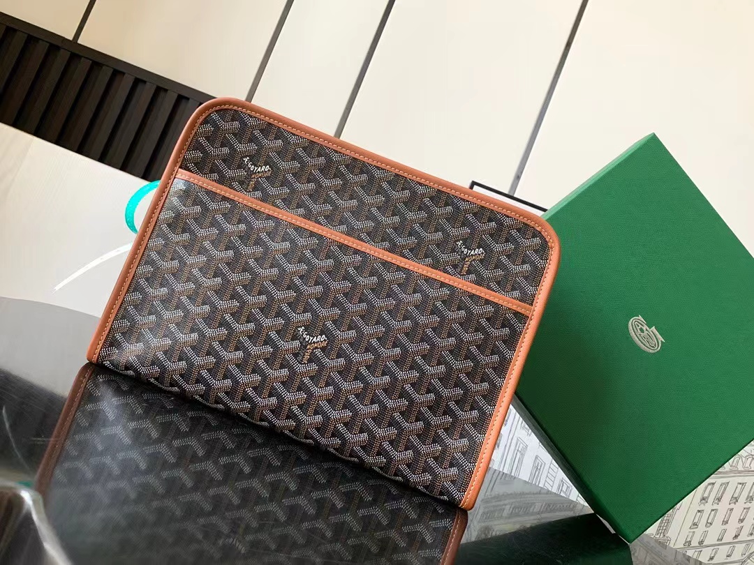 Goyard Jouvence Toiletry Bag Black-Brown