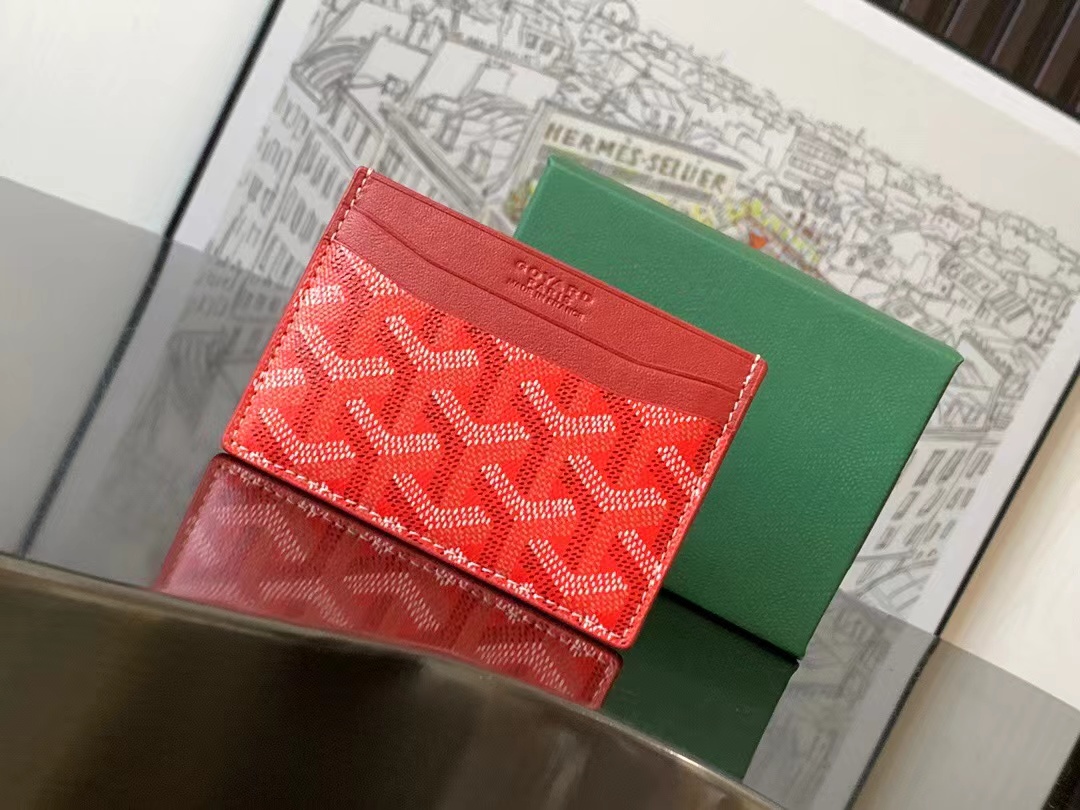 Goyard Saint-Sulpice Card Wallet Red