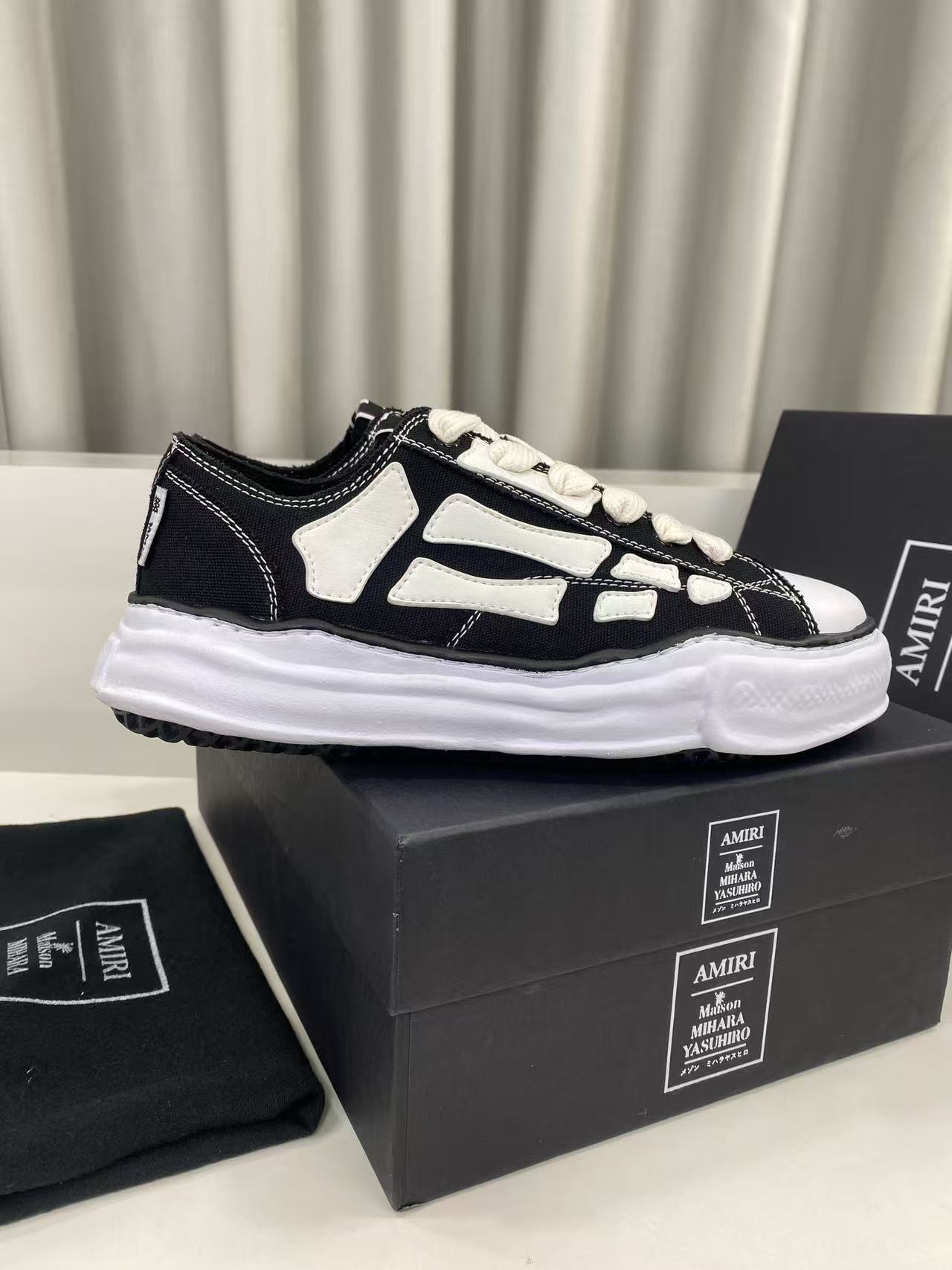AMIRI MMY Bones X Maison MIHARA YASUHIRO Black