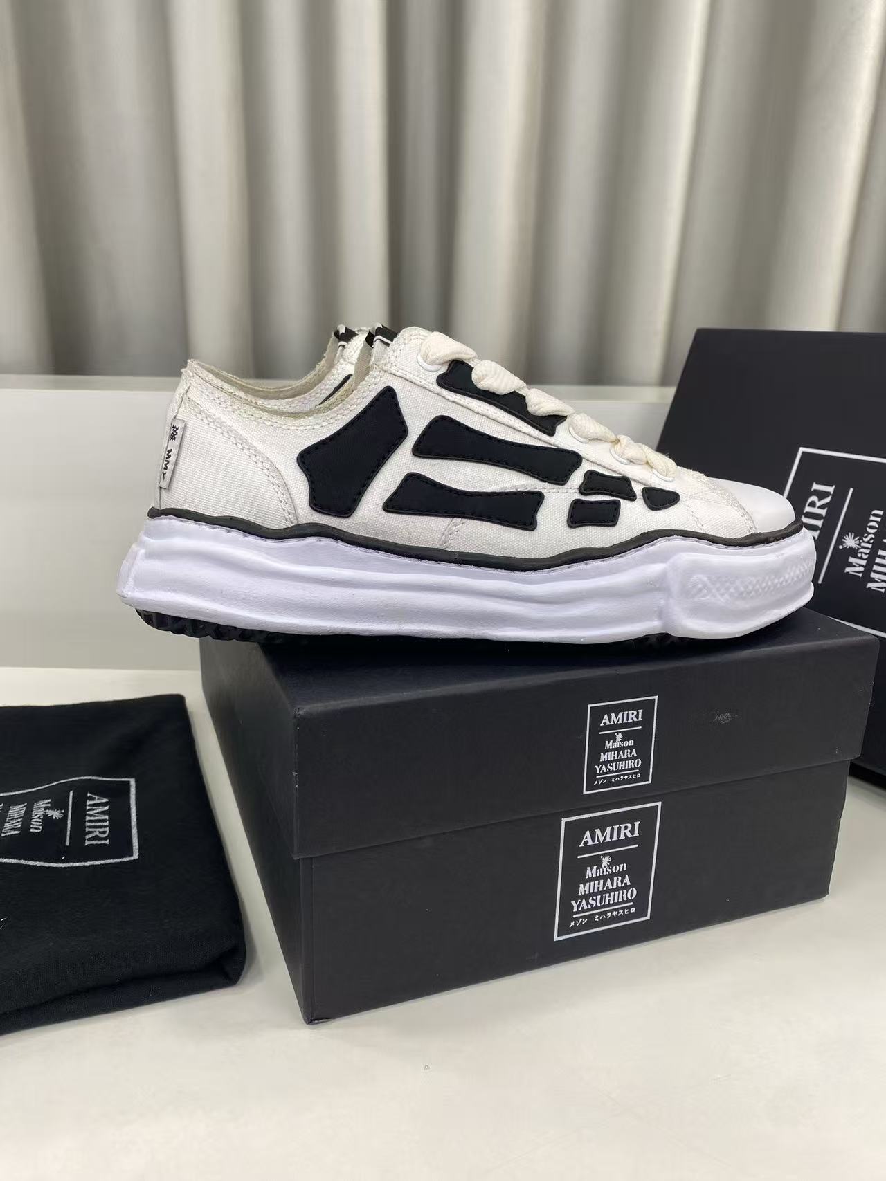 AMIRI MMY Bones X Maison MIHARA YASUHIRO White,Other : Sneakers Online - Buy Sneakers for Men & Women, Sneakers Online - Buy Sneakers for Men & Women